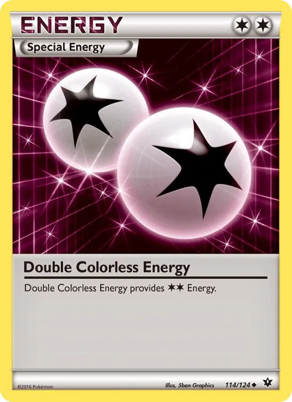 Carte Double Énergie Incolore — Fates Collide