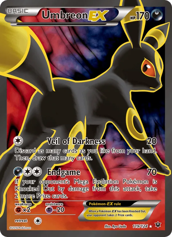 Carte Umbreon EX — Fates Collide