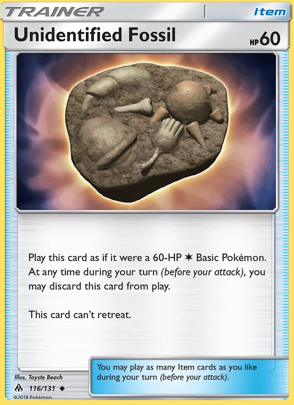 Carte Fossile Inconnu — Forbidden Light
