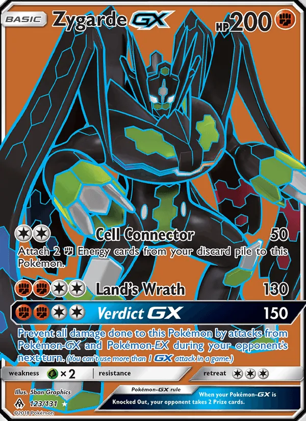 Carte Zygarde GX — Forbidden Light