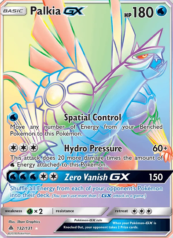 Carte Palkia GX — Forbidden Light