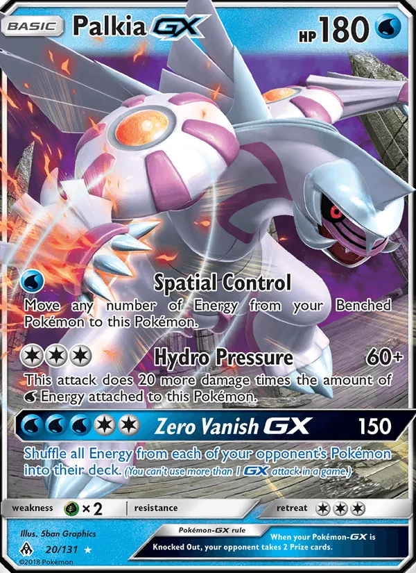Carte Palkia GX — Forbidden Light