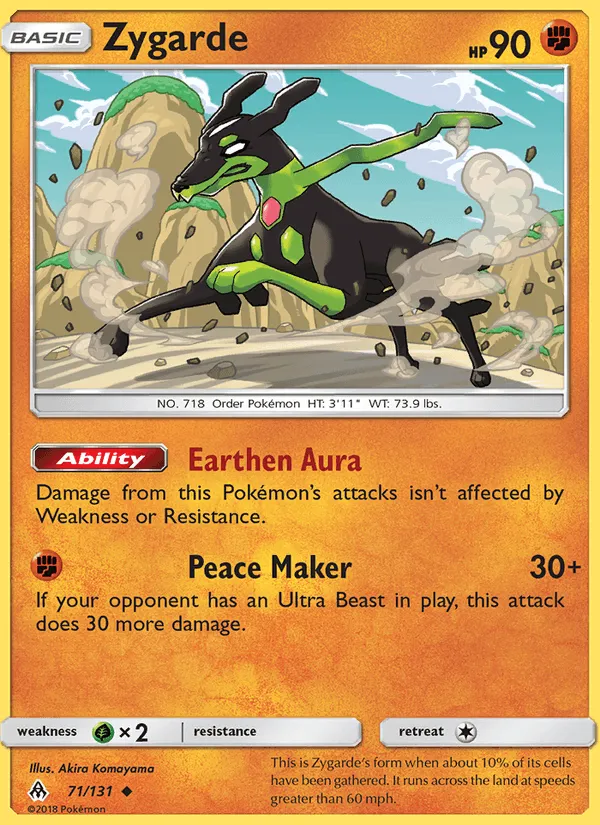 Carte Zygarde — Forbidden Light