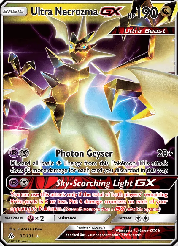 Carte Ultra Necrozma GX — Forbidden Light
