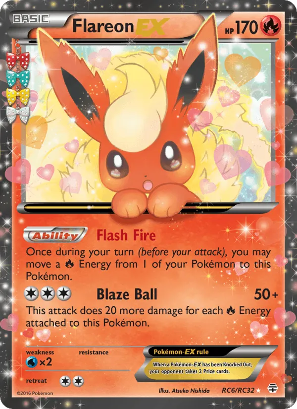 Carte Flareon EX — Generations