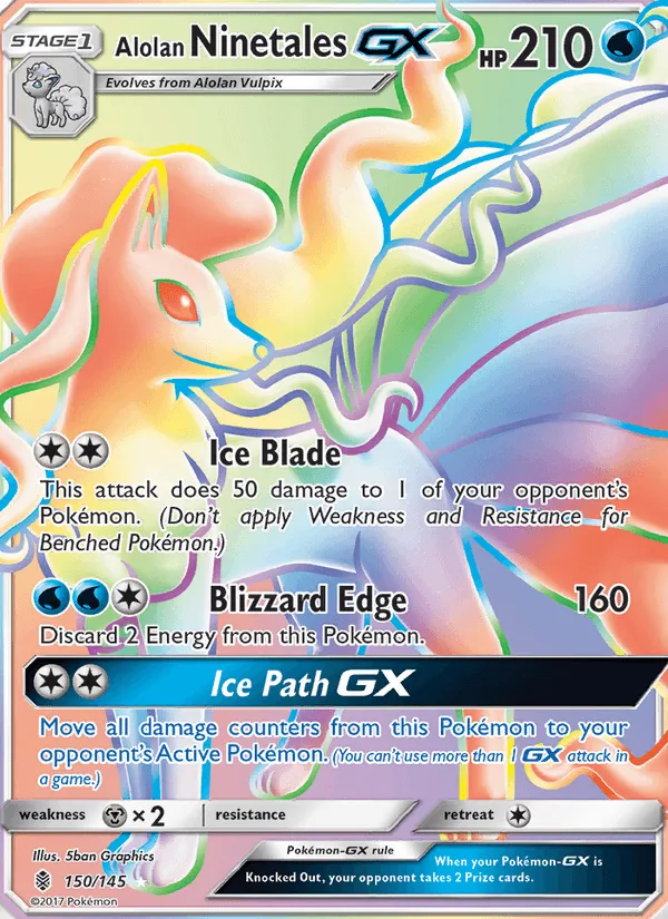 Carte Feunard d'Alola GX — Guardians Rising