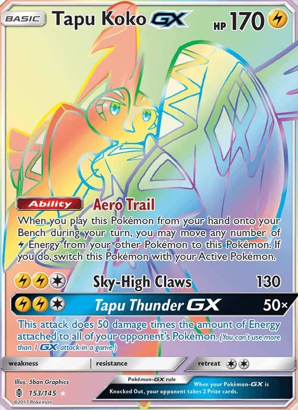 Carte Tokorico GX — Guardians Rising