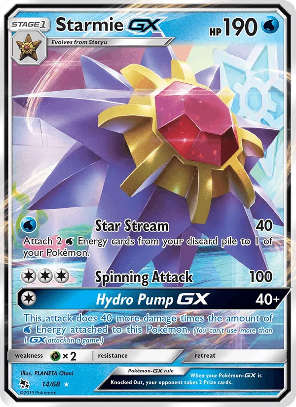 Carte Starmie GX — Hidden Fates