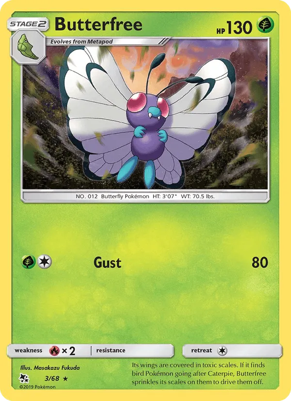 Carte Butterfree — Hidden Fates