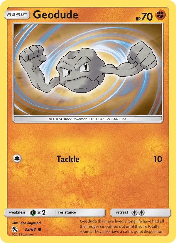 Carte Geodude — Hidden Fates