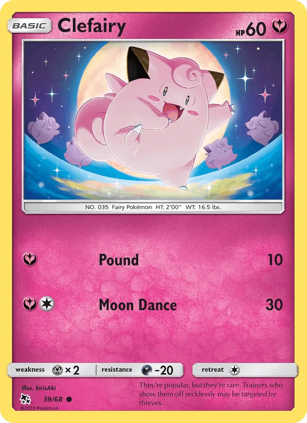 Carte Clefairy — Hidden Fates