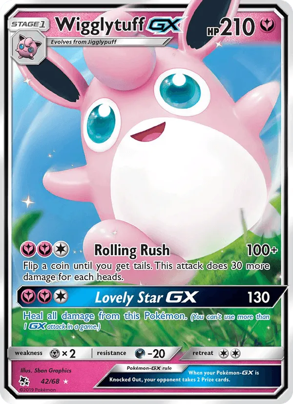 Carte Wigglytuff-GX — Hidden Fates