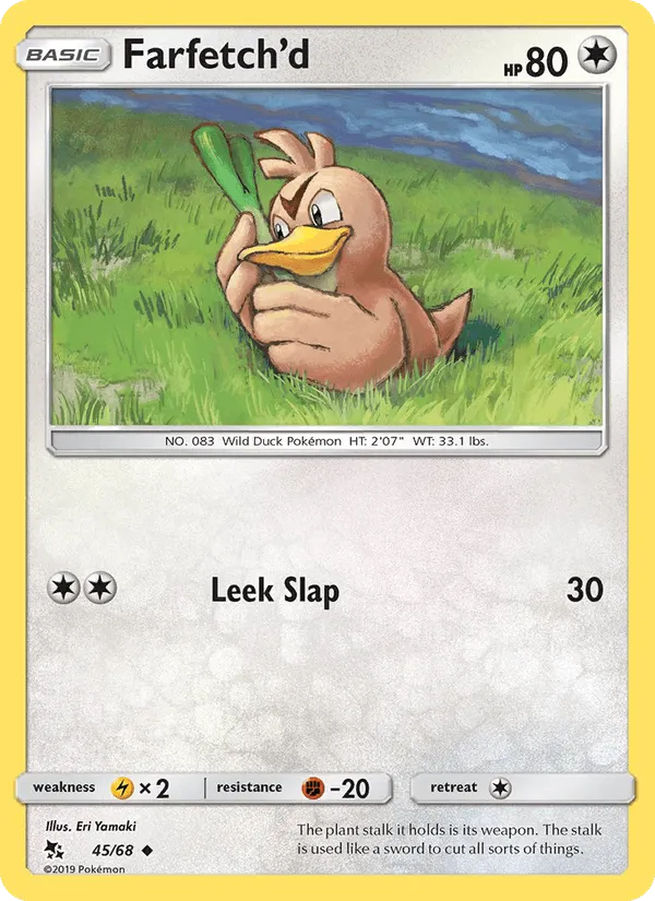 Carte Farfetch'd — Hidden Fates