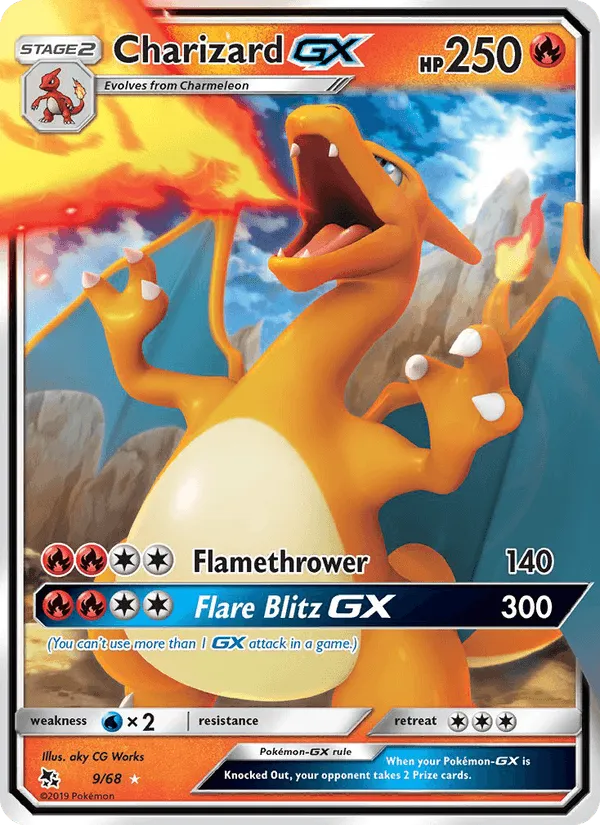 Carte Charizard GX — Hidden Fates