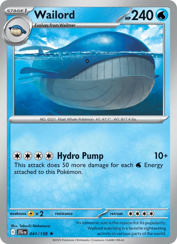 Carte Wailord — Journey Together Additionals