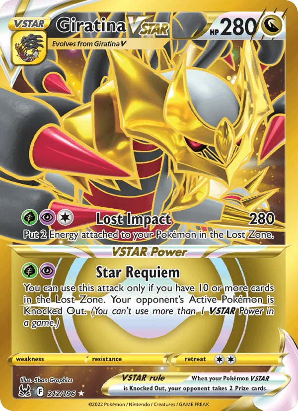 Carte Giratina VSTAR — Lost Origin