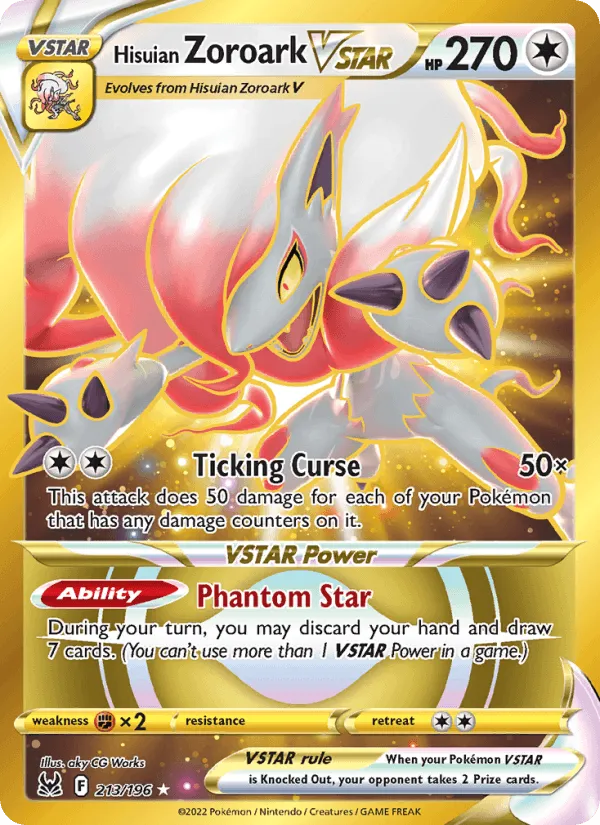 Carte Zoroark de Hisui VSTAR — Lost Origin