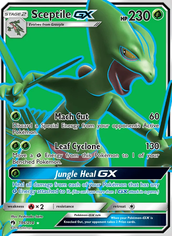 Carte Sceptile GX — Lost Thunder