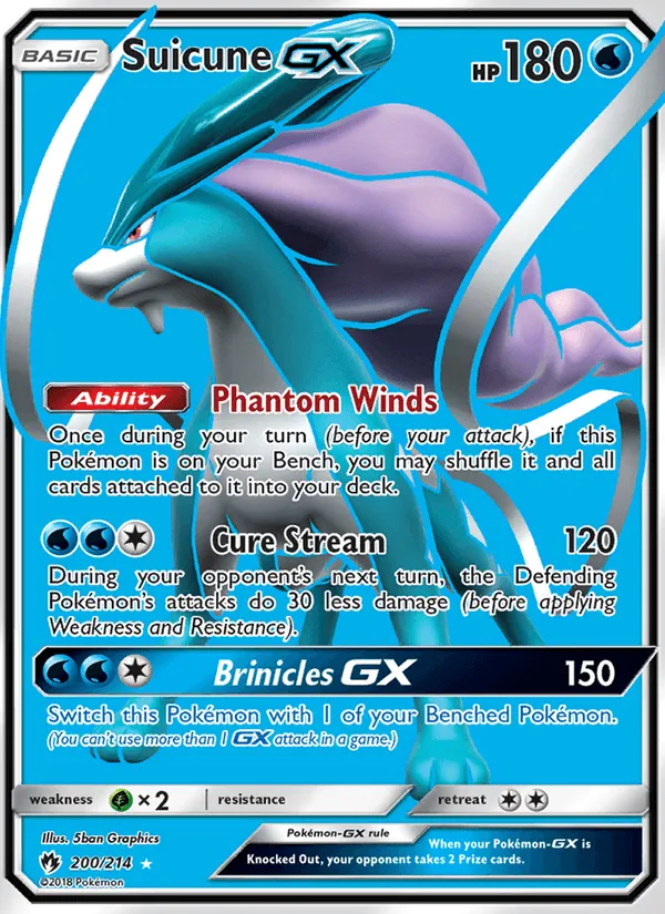 Carte Suicune GX — Lost Thunder