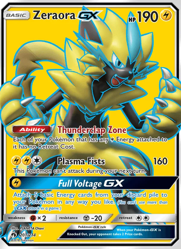 Carte Zeraora GX — Lost Thunder