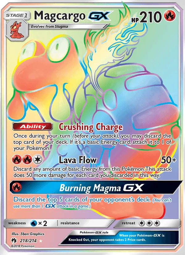 Carte Magcargo GX — Lost Thunder
