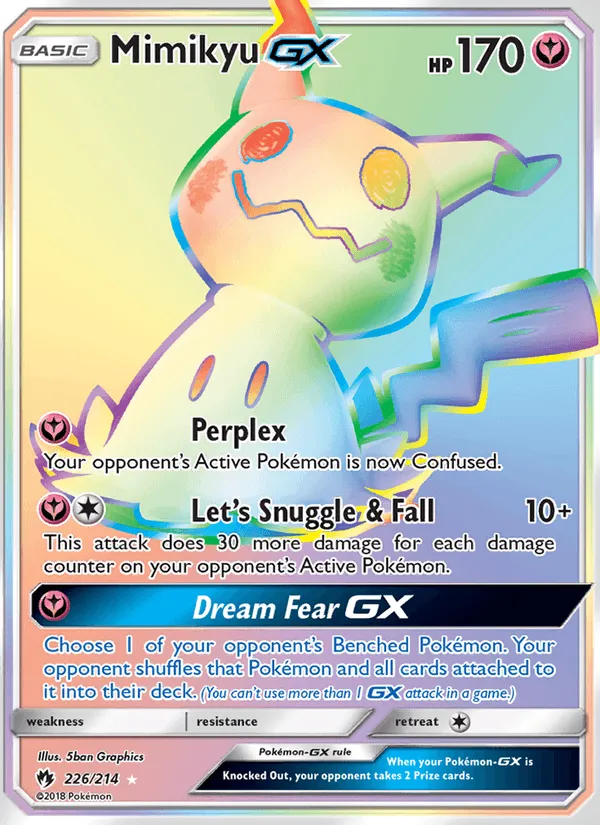 Carte Mimiqui GX — Lost Thunder