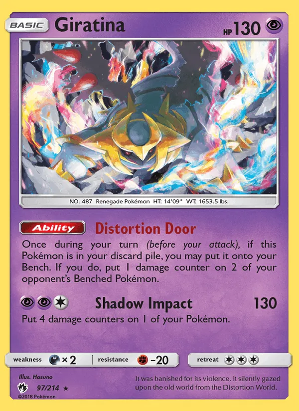 Carte Giratina — Lost Thunder