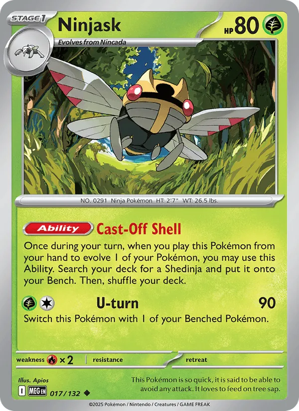 Carte Ninjask — Mega Evolution Additionals