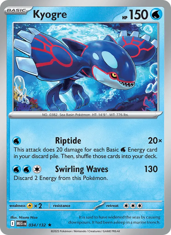 Carte Kyogre — Mega Evolution Additionals