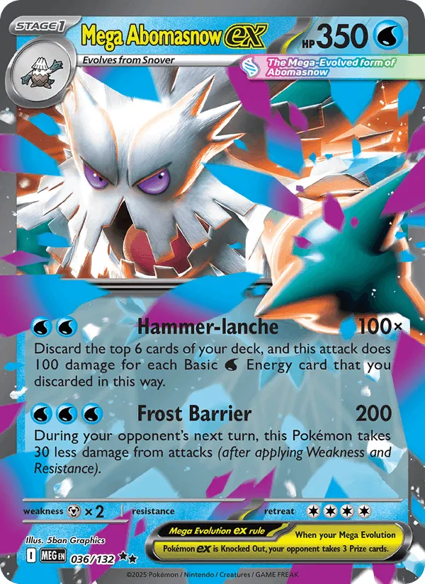 Carte Mega Blizzaroi ex — Mega Evolution Additionals