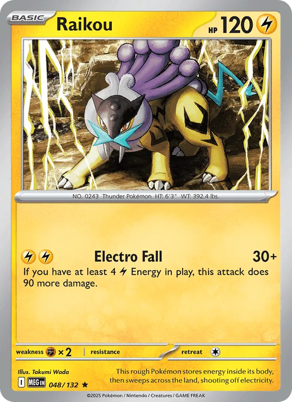 Carte Raikou — Mega Evolution Additionals