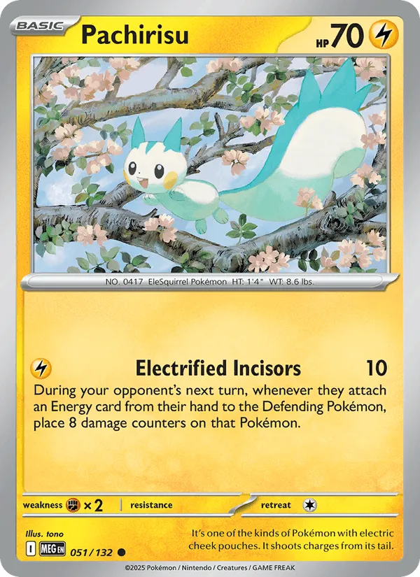 Carte Pachirisu — Mega Evolution Additionals