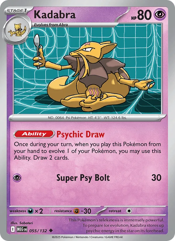 Carte Kadabra — Mega Evolution Additionals
