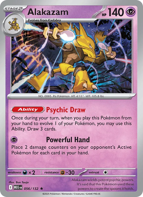 Carte Alakazam — Mega Evolution Additionals