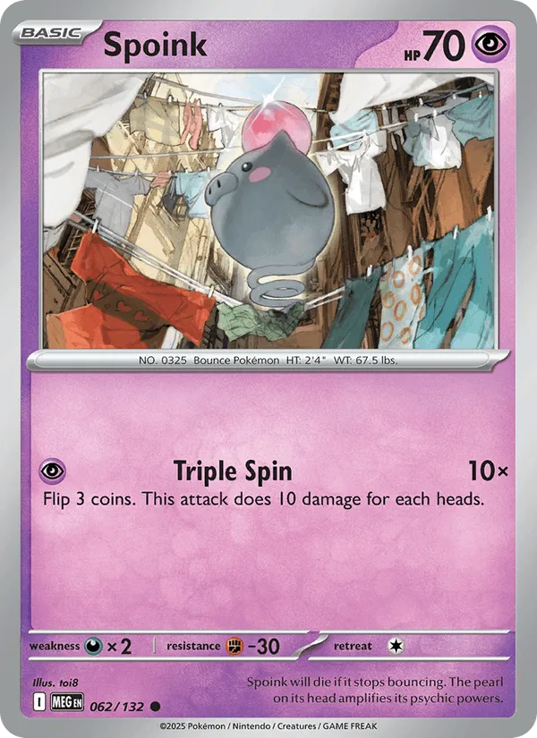 Carte Spoink — Mega Evolution Additionals