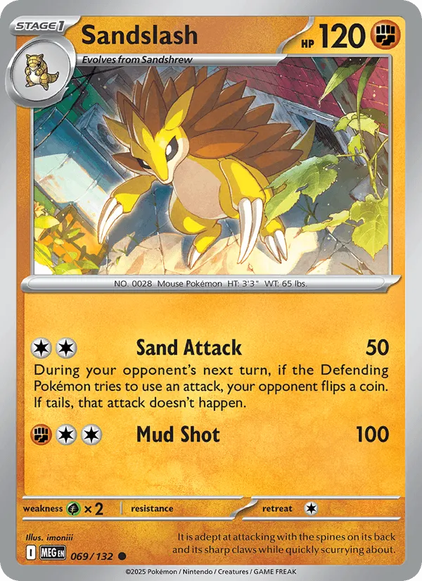 Carte Sablaireau — Mega Evolution Additionals