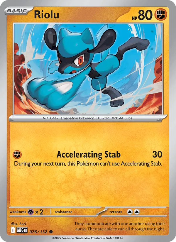 Carte Riolu — Mega Evolution Additionals
