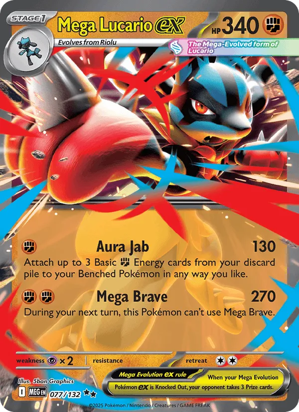 Carte Mega Lucario ex — Mega Evolution Additionals