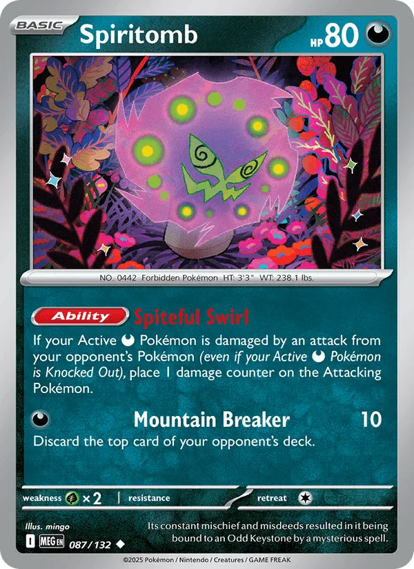 Carte Spiritomb — Mega Evolution Additionals