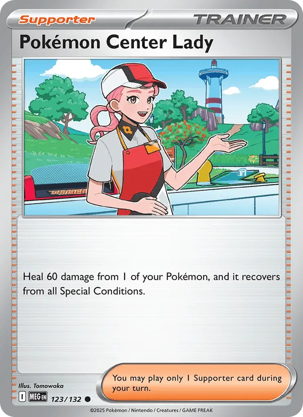 Carte Dame du Centre Pokémon — Mega Evolution Additionals