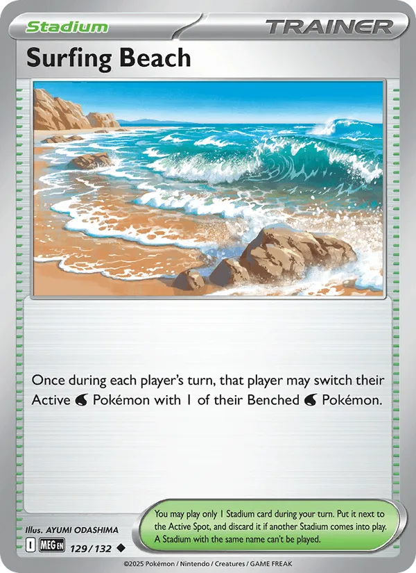 Carte Plage de Surf — Mega Evolution Additionals