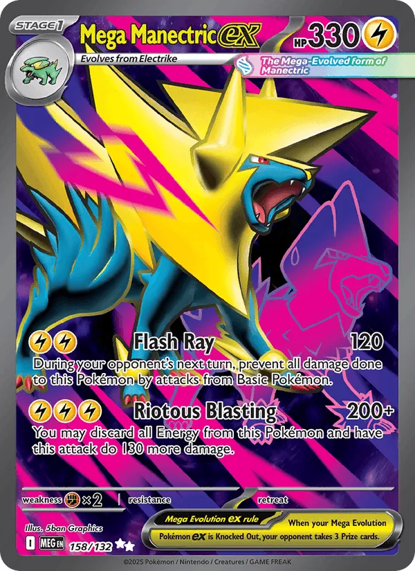 Carte Mega Élecsprint ex — Mega Evolution Additionals
