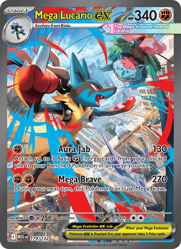 Carte Mega Lucario ex — Mega Evolution Additionals