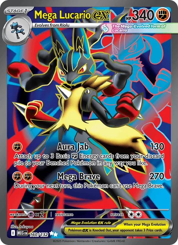 Carte Mega Lucario ex — Mega Evolution