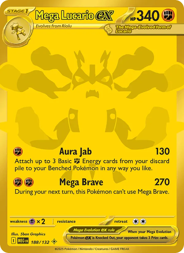 Carte Mega Lucario ex — Mega Evolution