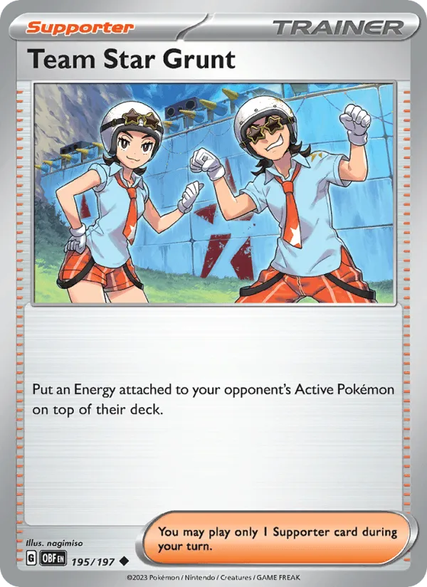 Carte Sbire de la Team Star — Obsidian Flames