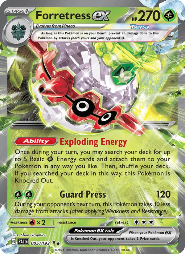 Carte Foretress ex — Paldea Evolved