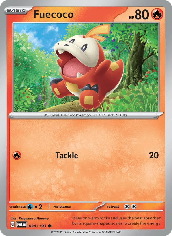 Carte Fuecoco — Paldea Evolved