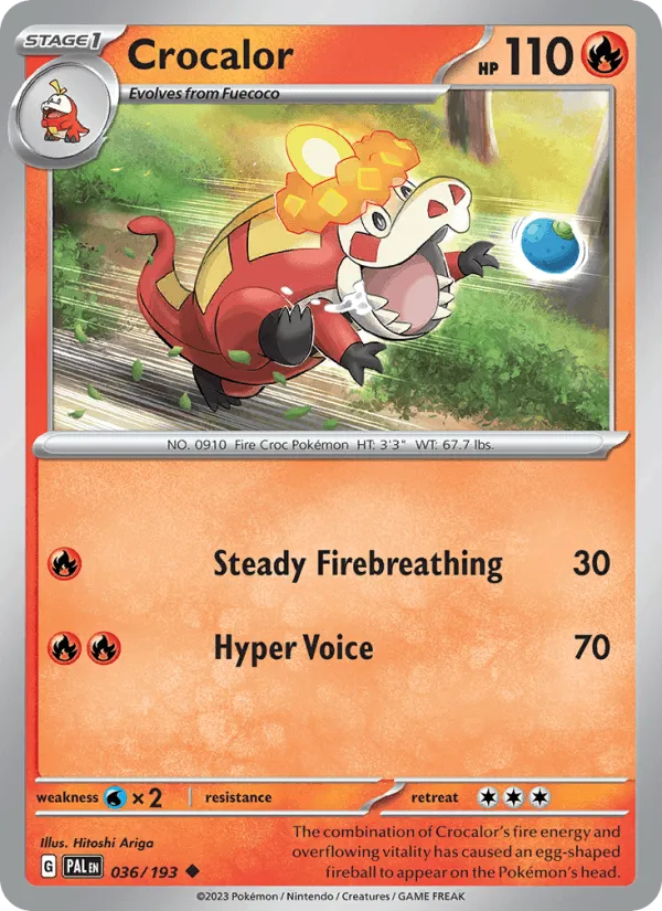 Carte Crocogril — Paldea Evolved
