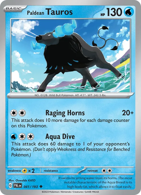 Carte Tauros de Paldea — Paldea Evolved